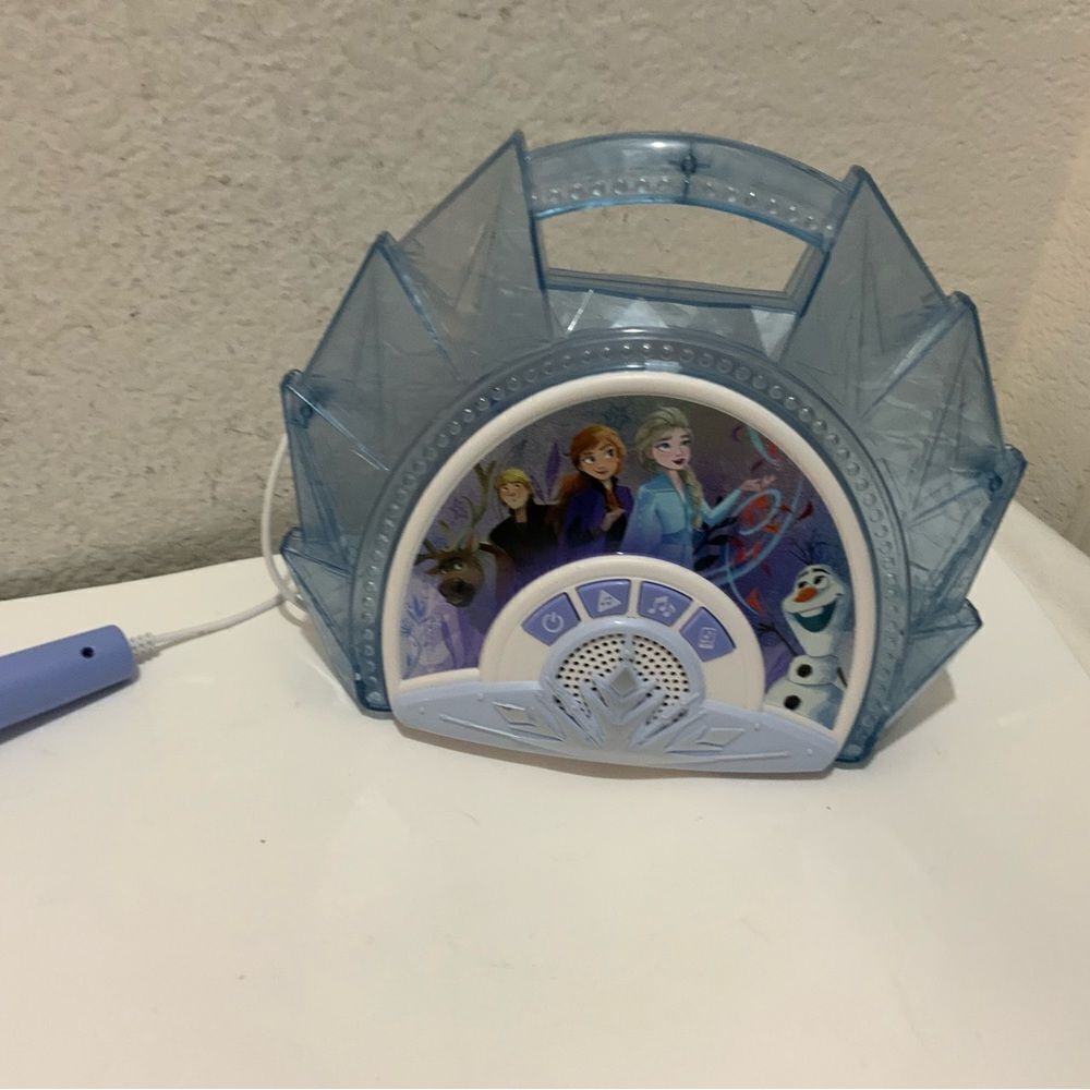 Disney Frozen 2 Sing Along Boombox Karaoke System Microphone FR-115 Tested A13